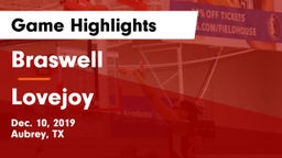 Braswell  vs Lovejoy  Game Highlights - Dec. 10, 2019