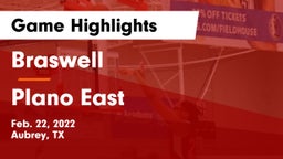 Braswell  vs Plano East  Game Highlights - Feb. 22, 2022