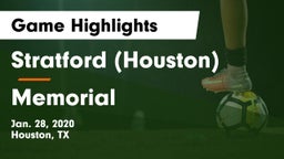 Stratford  (Houston) vs Memorial  Game Highlights - Jan. 28, 2020