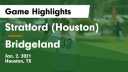 Stratford  (Houston) vs Bridgeland  Game Highlights - Jan. 2, 2021