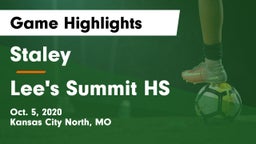Staley  vs Lee's Summit HS Game Highlights - Oct. 5, 2020