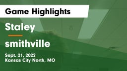 Staley  vs smithville  Game Highlights - Sept. 21, 2022
