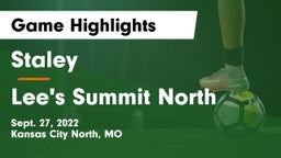 Staley  vs Lee's Summit North  Game Highlights - Sept. 27, 2022