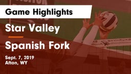 Star Valley  vs Spanish Fork  Game Highlights - Sept. 7, 2019