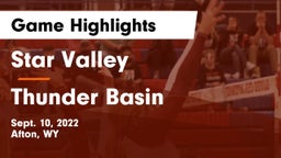 Star Valley  vs Thunder Basin  Game Highlights - Sept. 10, 2022