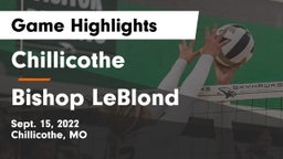 Chillicothe  vs Bishop LeBlond  Game Highlights - Sept. 15, 2022