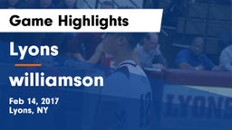 Lyons  vs williamson Game Highlights - Feb 14, 2017