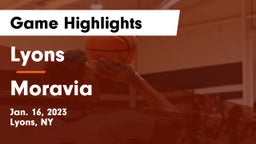 Lyons  vs Moravia  Game Highlights - Jan. 16, 2023