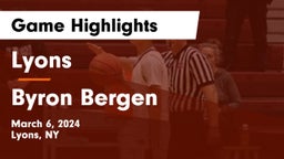 Lyons  vs Byron Bergen Game Highlights - March 6, 2024
