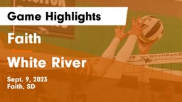 Faith  vs White River Game Highlights - Sept. 9, 2023