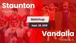 Matchup: Staunton  vs. Vandalia  2018