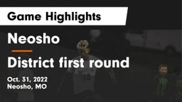 Neosho  vs District first round Game Highlights - Oct. 31, 2022
