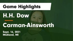 H.H. Dow  vs  Carman-Ainsworth   Game Highlights - Sept. 16, 2021