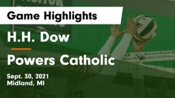 H.H. Dow  vs Powers Catholic  Game Highlights - Sept. 30, 2021