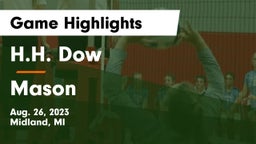 H.H. Dow  vs Mason  Game Highlights - Aug. 26, 2023