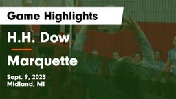 H.H. Dow  vs Marquette  Game Highlights - Sept. 9, 2023
