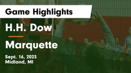 H.H. Dow  vs Marquette  Game Highlights - Sept. 16, 2023