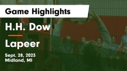 H.H. Dow  vs Lapeer   Game Highlights - Sept. 28, 2023
