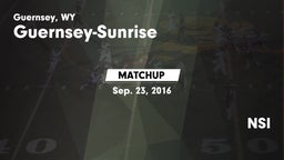 Matchup: Guernsey-Sunrise vs. NSI 2016