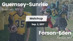 Matchup: Guernsey-Sunrise vs. Farson-Eden  2017