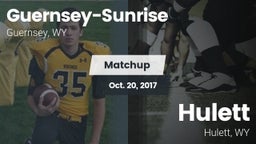 Matchup: Guernsey-Sunrise vs. Hulett  2017
