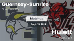 Matchup: Guernsey-Sunrise vs. Hulett  2019