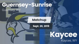 Matchup: Guernsey-Sunrise vs. Kaycee  2019