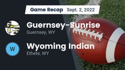 Recap: Guernsey-Sunrise  vs. Wyoming Indian  2022