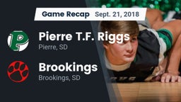 Recap: Pierre T.F. Riggs  vs. Brookings  2018