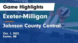 Exeter-Milligan  vs Johnson County Central  Game Highlights - Oct. 1, 2022