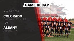 Recap: Colorado  vs. Albany  2016