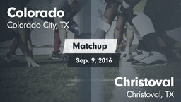 Matchup: Colorado  vs. Christoval  2016