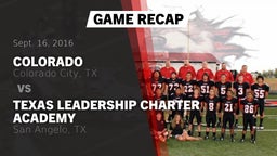 Recap: Colorado  vs. Texas Leadership Charter Academy  2016
