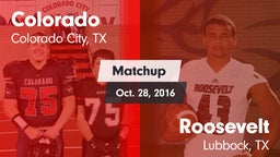 Matchup: Colorado  vs. Roosevelt  2016