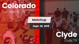Matchup: Colorado  vs. Clyde  2018