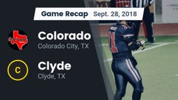 Recap: Colorado  vs. Clyde  2018