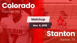 Matchup: Colorado  vs. Stanton  2018