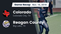 Recap: Colorado  vs. Reagan County  2018