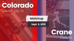 Matchup: Colorado  vs. Crane  2019