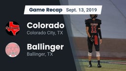 Recap: Colorado  vs. Ballinger  2019