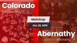 Matchup: Colorado  vs. Abernathy  2019