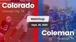 Matchup: Colorado  vs. Coleman  2020