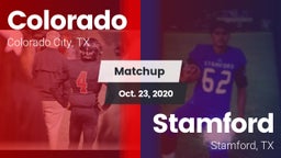 Matchup: Colorado  vs. Stamford  2020