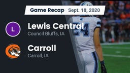 Recap: Lewis Central  vs. Carroll  2020