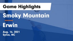 Smoky Mountain  vs Erwin  Game Highlights - Aug. 16, 2021