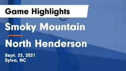 Smoky Mountain  vs North Henderson  Game Highlights - Sept. 23, 2021