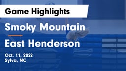 Smoky Mountain  vs East Henderson  Game Highlights - Oct. 11, 2022