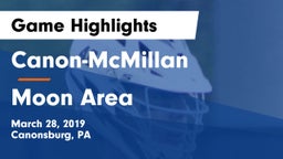 Canon-McMillan  vs Moon Area  Game Highlights - March 28, 2019