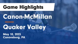 Canon-McMillan  vs Quaker Valley  Game Highlights - May 10, 2023