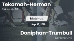 Matchup: Tekamah-Herman High vs. Doniphan-Trumbull  2016